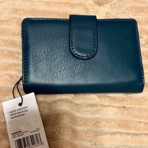 Teal RFID-Blocking Wallet from Kohls NWT